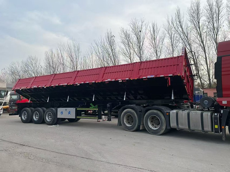 3 Axle Dropside Side Tipper Trailer suppliers