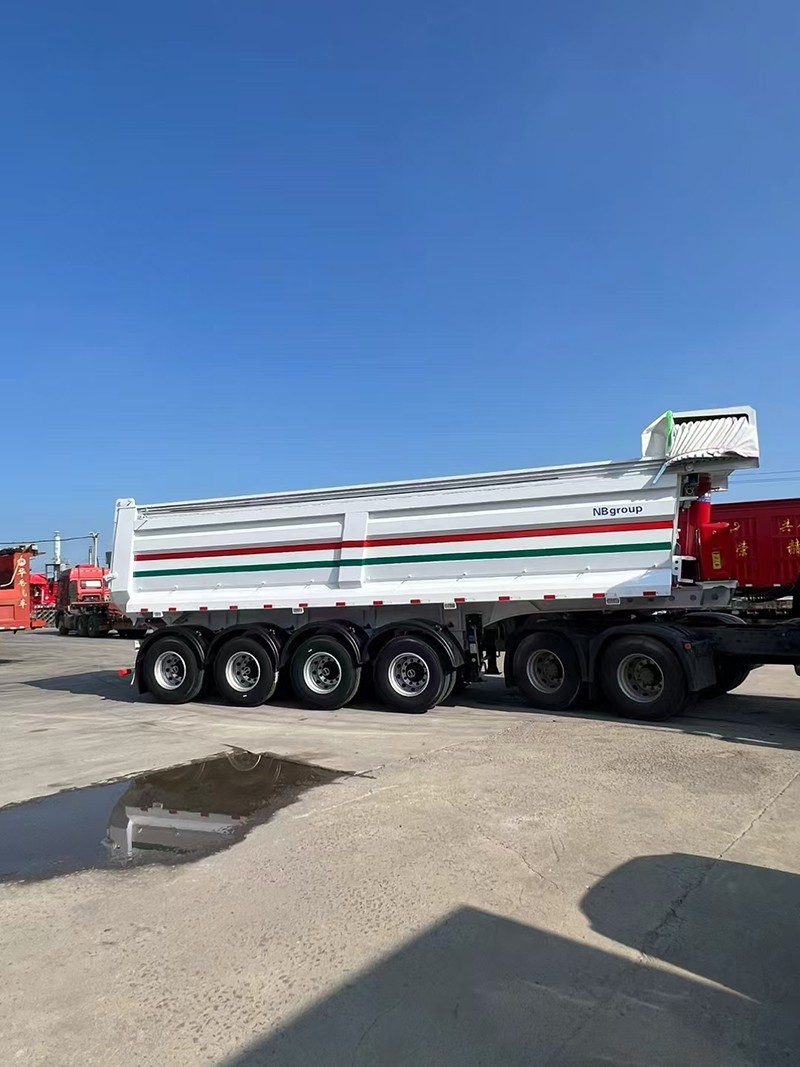 4 Axle Steel End Dump Trailer suppliers