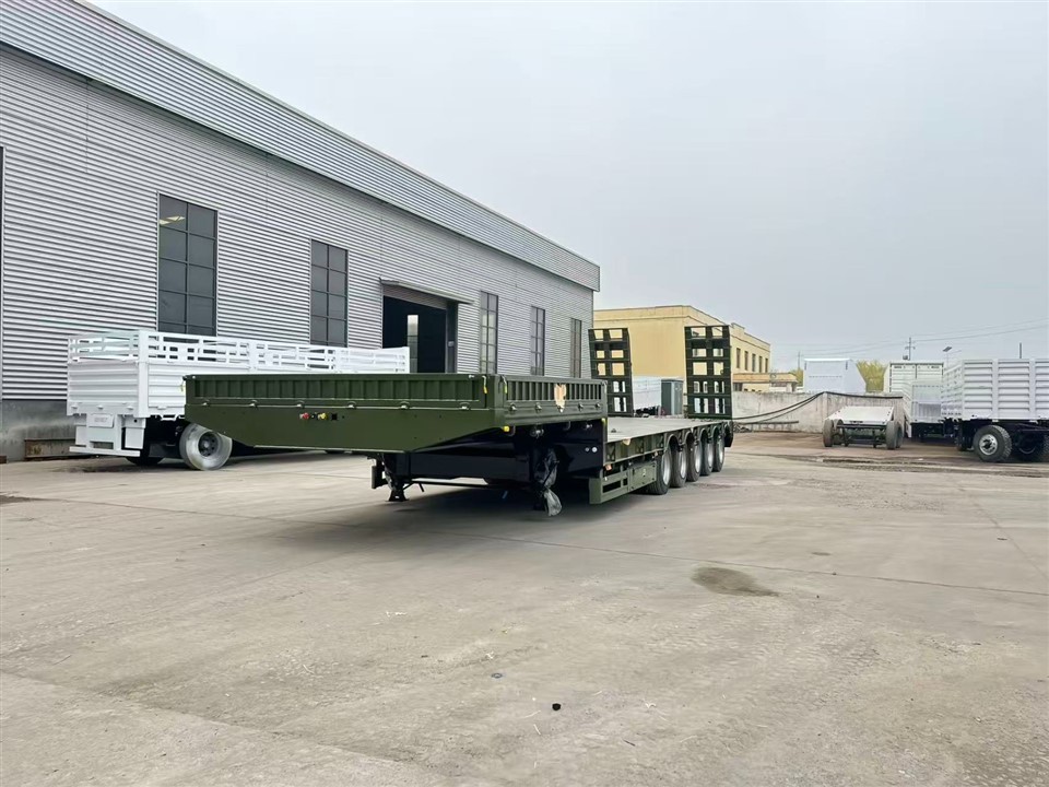 Low Bed Reinforced Semi Trailer factory